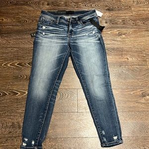 Brand New Buckle Black No.53 Ankle Skinny Jeans 28 X 27